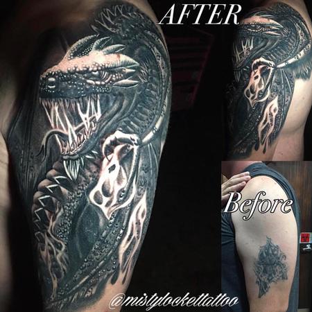 Tattoos - Dragon cover up - 132216